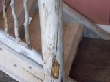 stair rail root log