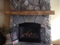 stone gas fireplace